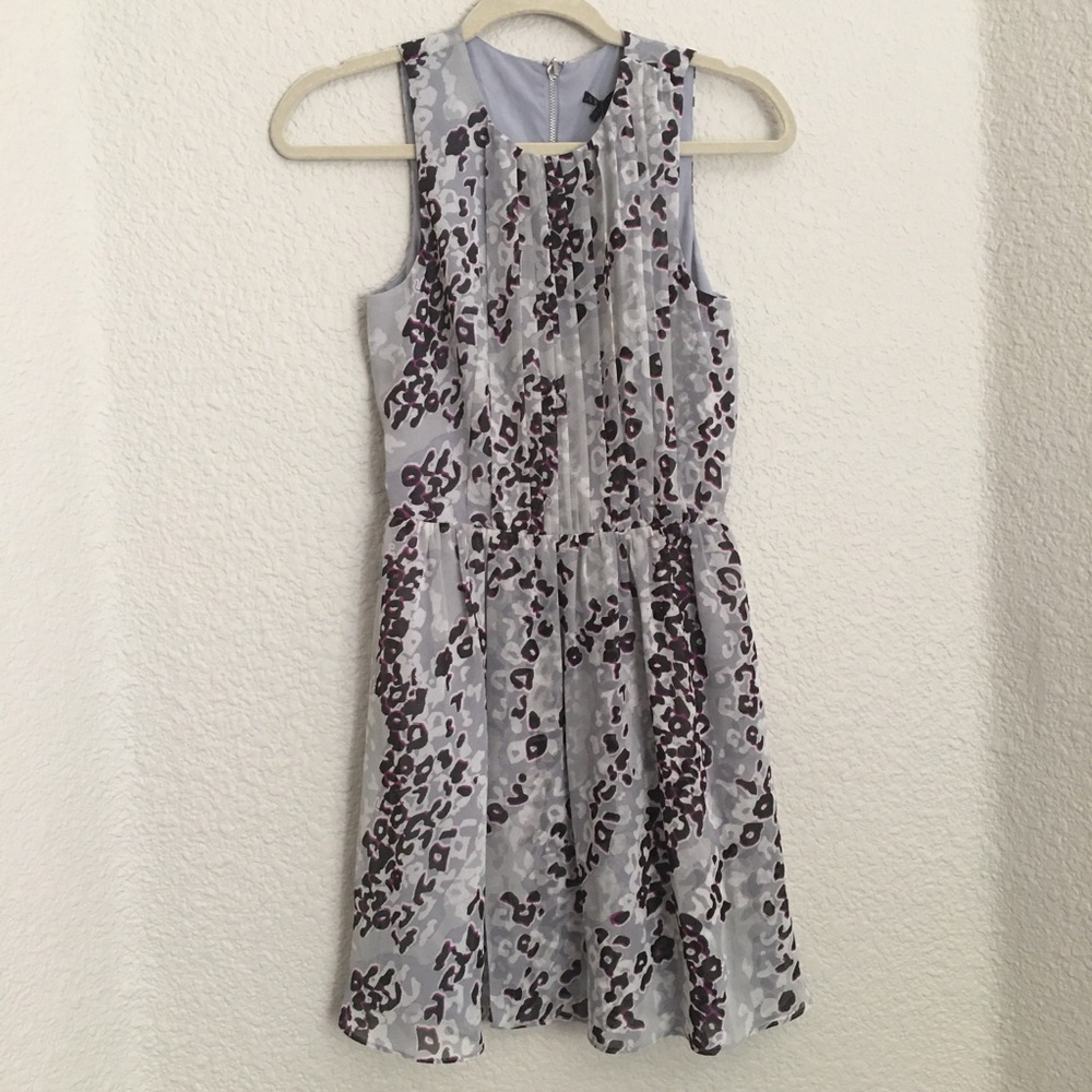 NWT A/X Armani Exchange Animal Print Grey Dress